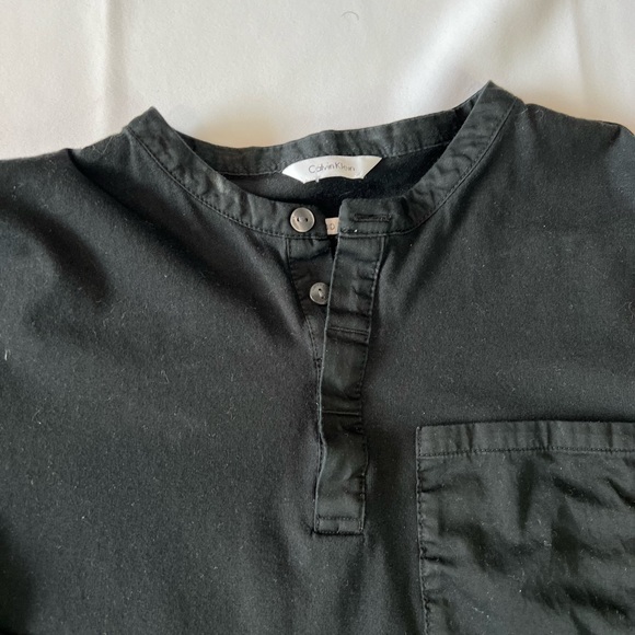 Calvin Klein Mens Liquid Touch Long-sleeve Henley - Picture 2 of 3